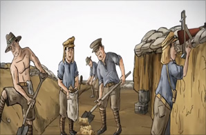 제1차 세계 대전 참호 속의 삶