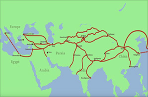 역사 최초의 세계 교역망 비단길